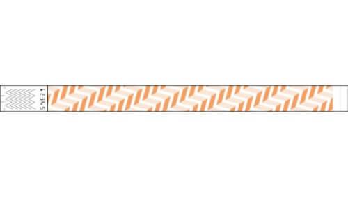 Tyvek 3/4" Chevron - Neon Orange