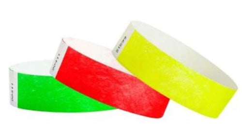 Tyvek 3/4&quot; Wristbands - Solids 