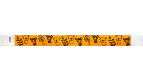 Tyvek 3/4" Wristbands -  Cute Koalas