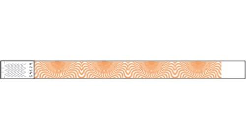 Tyvek 3/4" Wristbands - Illusion Neon Orange