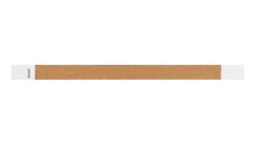 Tyvek 3/4" Wristbands - Solid Mocha