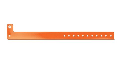 Vinyl Wristbands - Edgeglow Orange