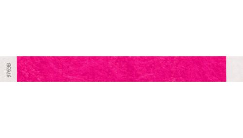 Tyvek 1" WRistbands - Litter Free Neon Pink