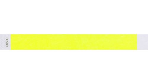 Tyvek 1" WRistbands - Litter Free Neon Yellow