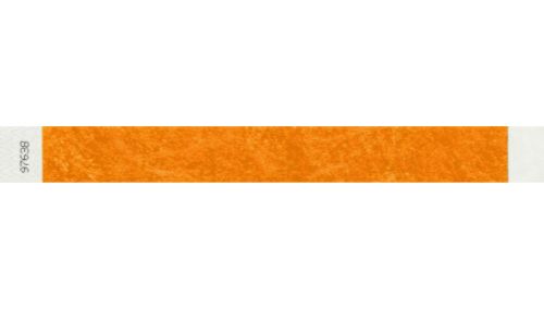 Tyvek 1" WRistbands - Litter Free Neon Orange