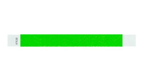 Tyvek 1" Wristbands - Solid Neon Green