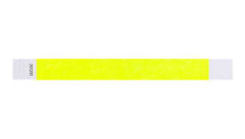 Tyvek 1" Wristbands  - Solid Neon Yellow