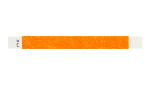 Tyvek 1" Wristbands  - Solid Neon Orange