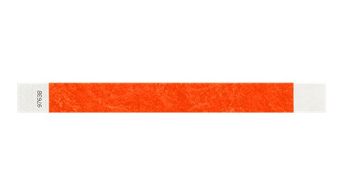 Tyvek 1" Wristbands  - Solid Coral Red