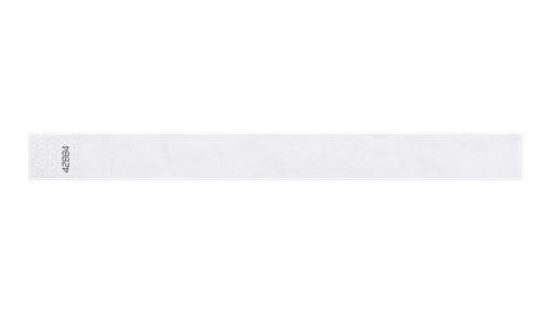 Tyvek 1" Wristbands Custom - Solid White