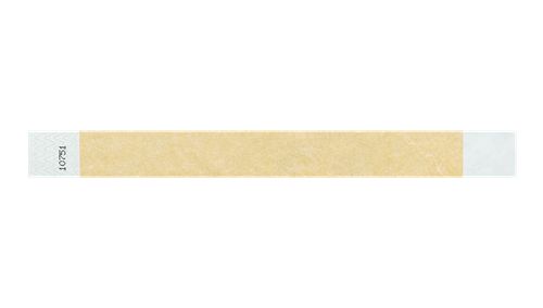 Tyvek 1" Wristbands  - Solid Gold