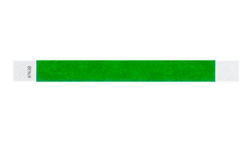 Tyvek 1" Wristbands - Solid Kelly Green