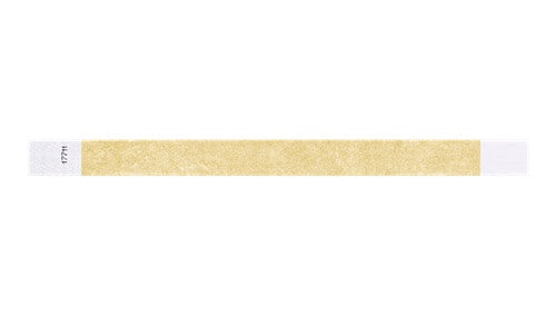 Tyvek 3/4" Wristbands - Solid Gold