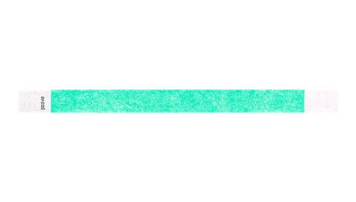 Tyvek 3/4" Wristbands - Solid Aqua