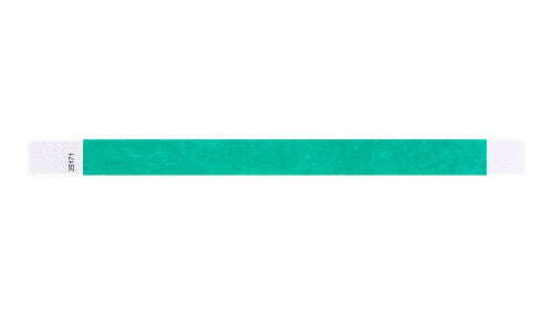 Tyvek 3/4" Wristbands - Solid Pantone Green