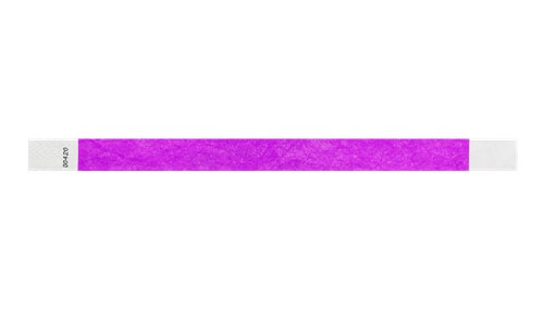 Tyvek 3/4" Wristbands - Solid Pantone Purple