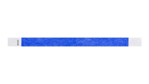 Tyvek 3/4" Wristbands - Solid Marine Blue