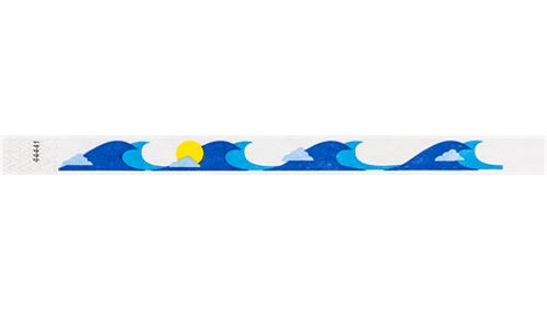 Tyvek 3/4" Wristbands -  Ocean Breeze