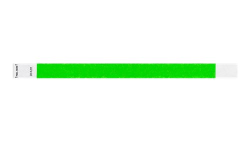 Tyvek 3/4" WRistbands - Litter Free Neon Green