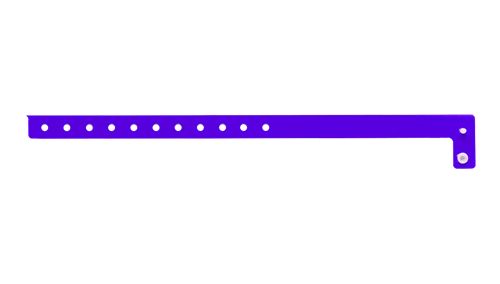 Vinyl Wristbands - Slim Purple